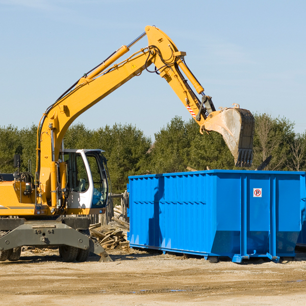 what size residential dumpster rentals are available in Reedsville Pennsylvania